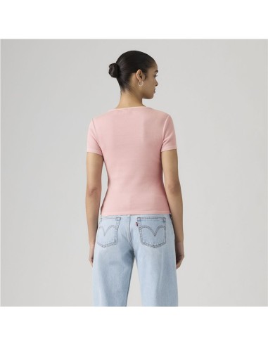 Camiseta Levi´s® Essential Square Neck rosa