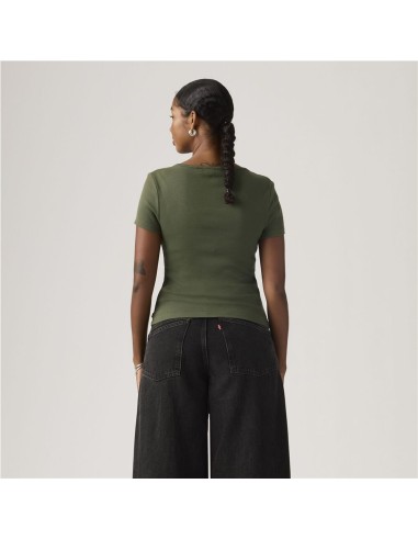 Camiseta Levi´s® Essential Square Neck kaki