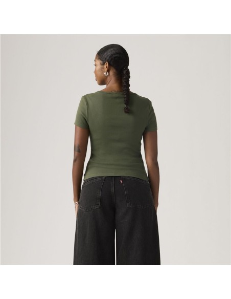 Camiseta Levi´s® Essential Square Neck kaki