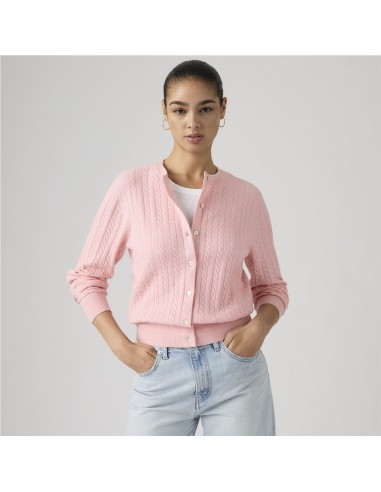 Chaqueta Levi's® Supersoft Crewneck Cardigan rosa